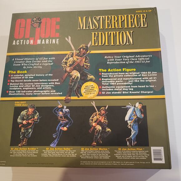 1996 Vol. III GI Joe Action Marine African American Masterpiece Edition - Picture 8 of 10